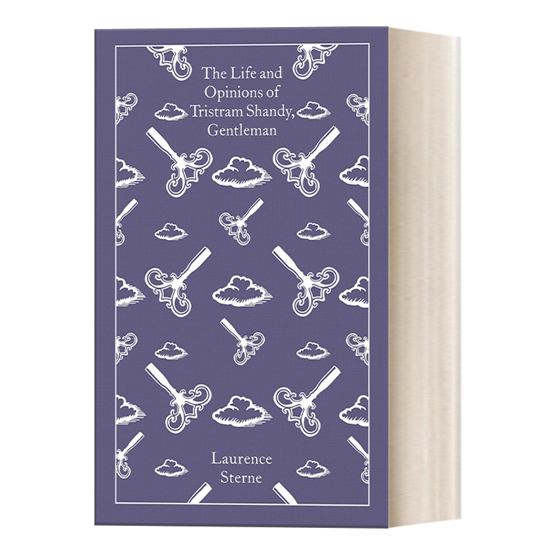 英文原版 The Life and Opinions of Tristram Shandy Gentleman 项狄传 劳伦斯·斯特恩 企鹅布纹经典系列 精装 英文版 进口书