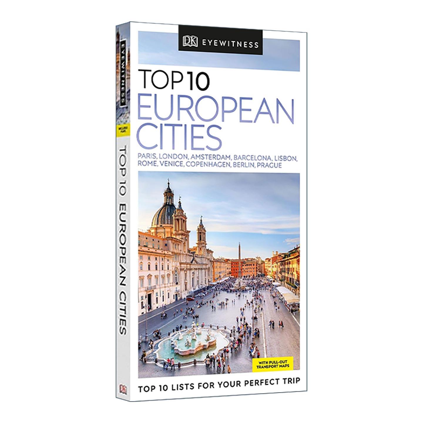 英文原版 DK Top 10 European Cities DK目击者旅行口袋指南 欧洲十大城市 英文版 进口英语原版书籍