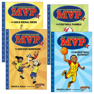 英文原版 Most Valuable Players 超有价值球员系列1-4册 儿童章节桥梁书 David A. Kelly 英文版 进口英语原版书籍