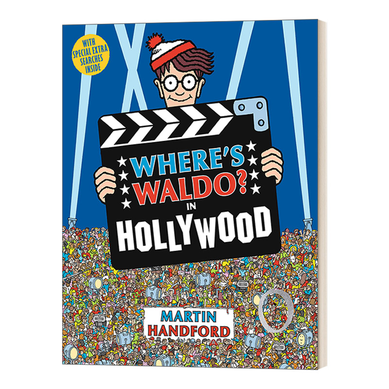 英文原版 Where's Waldo? In Hollywood 沃尔多在哪里 在好莱坞 英文版 进口英语原版书籍儿童全英语书