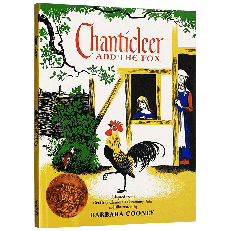 公鸡和狐狸 英文原版童书 chanticleer and the fox 凯迪克金奖绘本