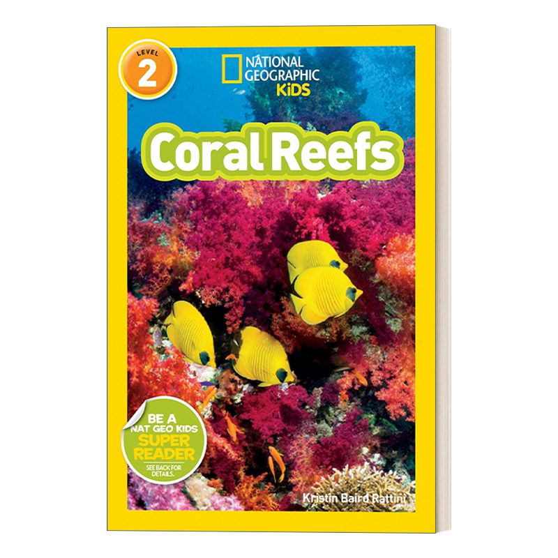 英文原版 National Geographic Kids Readers L2 Coral Reefs 国家地理儿童分级读物第2级 珊瑚礁 英文版 进口英语原版书籍
