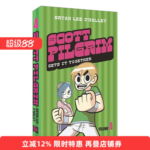英文原版 Scott Pilgrim — Scott Pilgrim Gets It Together Volume 4 歪小子斯科特漫画第四卷 英文版 进口英语原版书籍