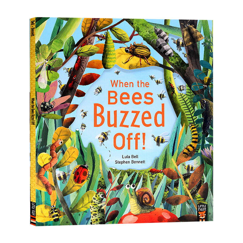 当蜜蜂离开后 英文原版 when the bees buzzed off 英文版儿童故事