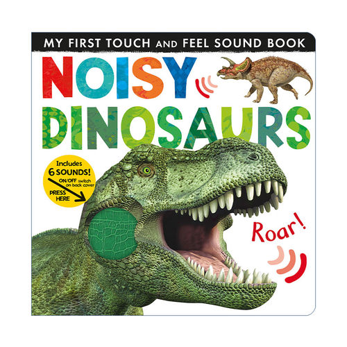 英文原版 Noisy Dinosaurs My First 吵闹的恐龙 儿童发声触摸书 纸板书 绘本 Jonathan Litton 英文版 进口英语原版书籍