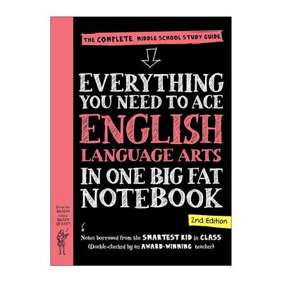 英文原版 Everything You Need to Ace English Language Arts in One Big Fat Notebook 美国少年学霸超级笔记 英语 第2版 英文版
