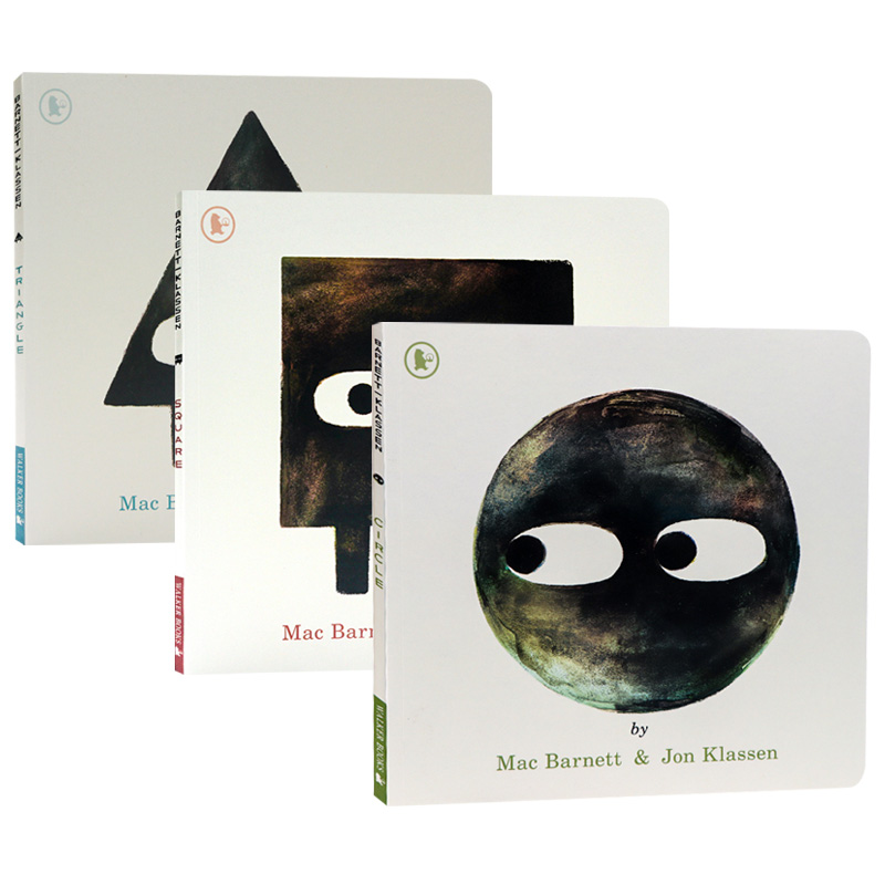 Jon Klassen 形状三部曲精品绘本3册 幽默趣味故事图画书 圆形正方形三角形 艺术启蒙认知