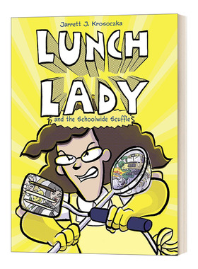 英文原版 Lunch Lady and the Schoolwide Scuffle 食堂阿姨10 热血漫画 英文版 进口英语原版书籍