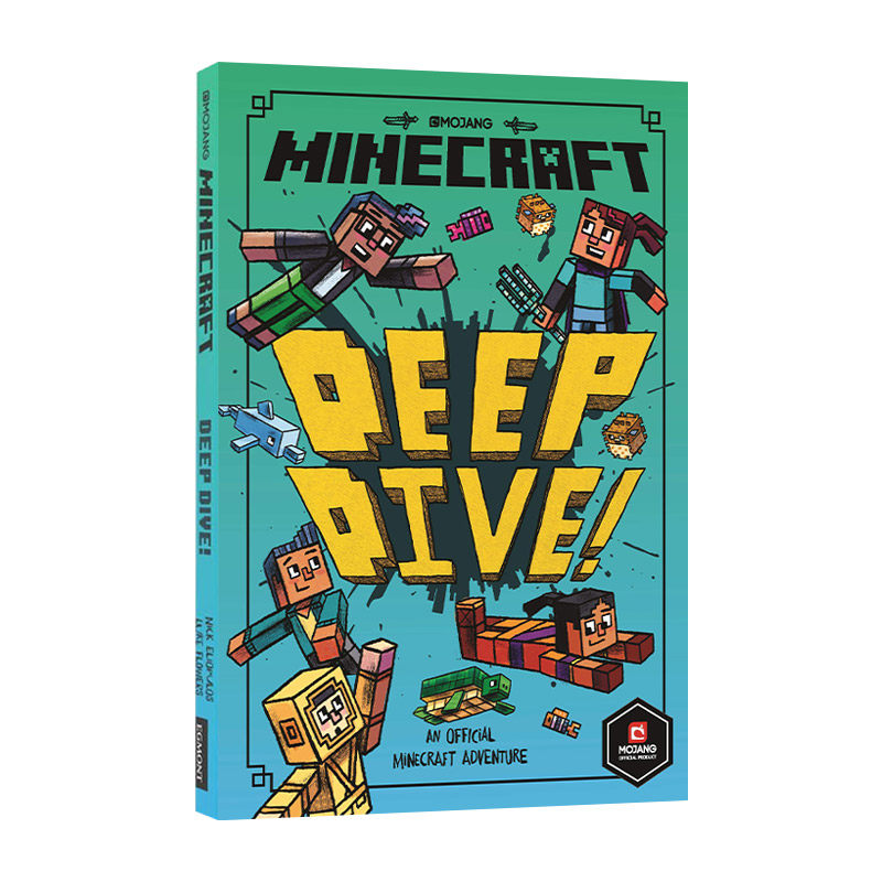 英文原版 Woodsword Chronicles Minecraft Deep Dive Woodsword Chronicles 3 我的世界 伍德斯沃德历险记3 英文版 进口英语书籍