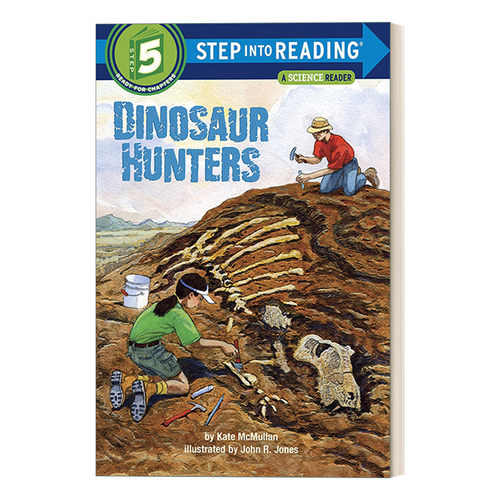 英文原版 Step Into Reading 5 - Dinosaur Hunters 捕龙达人 兰登分级读物5 英文版 进口英语原版书籍