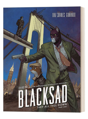 英文原版 Blacksad They All Fall Down Part One 黑猫侦探4 大厦全倾 精装漫画图像小说 Juan Díaz Canales 进口英语原版书籍