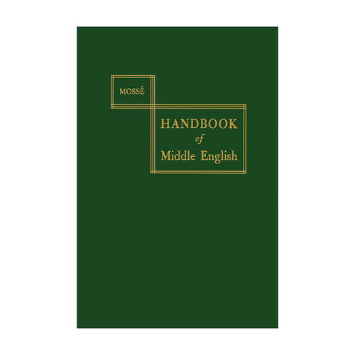 英文原版 Handbook of Middle English 中古英语手册 语言学 Fernand Mossé 英文版 进口英语原版书籍