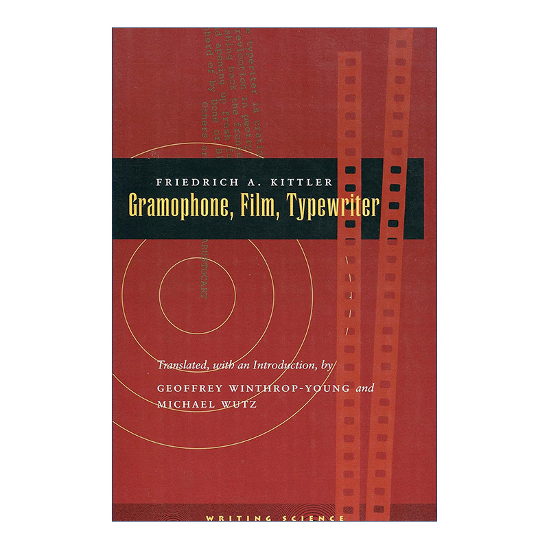 英文原版 Gramophone film typewriter留声机电影打字机弗里德里希·基特勒英文版进口英语原版书籍