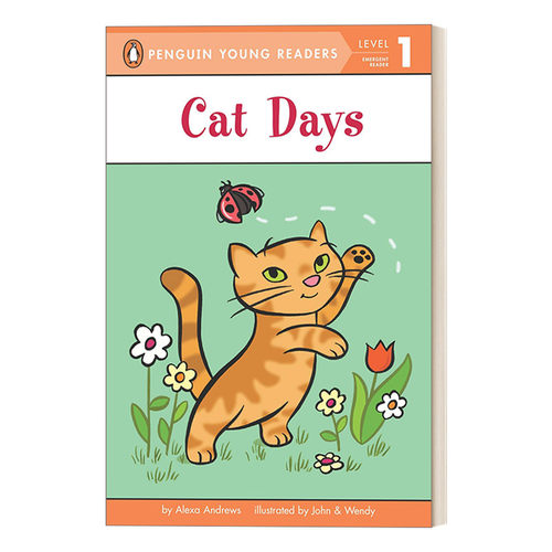英文原版 Cat Days - Penguin Young Readers  Level 1 企鹅青少分级阅读1级 英文版 进口英语原版书籍