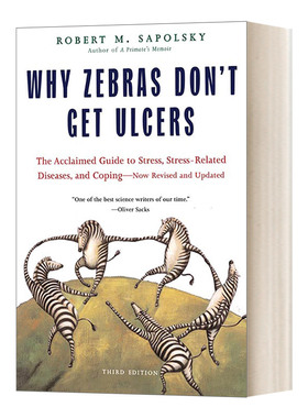 英文原版 Why Zebras Don'T Get Ulcers 为什么斑马不会得溃疡 英文版 进口英语原版书籍儿童全英语书
