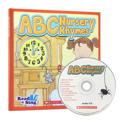 英文原版绘本 Read & Sing ABC Nursery Rhymes 读和唱 ABC童谣 附CD 儿童启蒙 英文版 进口英语原版书籍