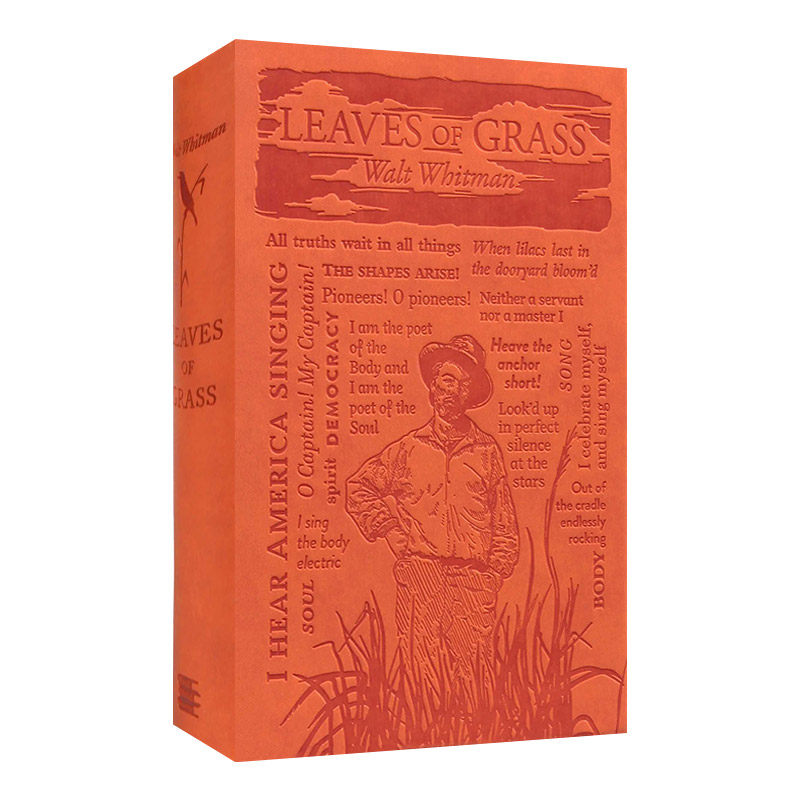 英文原版 leaves of grass 草叶集 惠特曼 word cloud classics字云