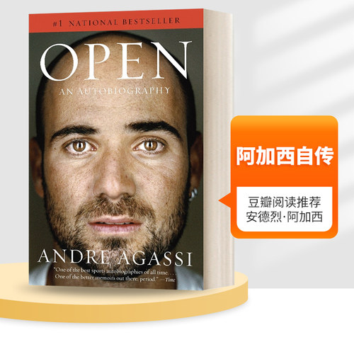 英文原版 Open An Autobiography 阿加西自传 豆瓣阅读 Andre Agassi 安德烈阿加西 英文版 进口英语原版书籍