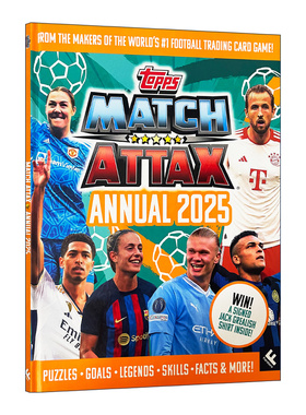 英文原版 Match Attax Annual 2025 欧冠球星卡牌游戏 2025年鉴 精装 英文版 进口英语原版书籍