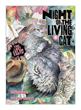英文原版 Night of the Living Cat Vol. 6 活猫之夜6 科幻恐怖漫画 大﨑崇人Hawkman 英文版 进口英语原版书籍