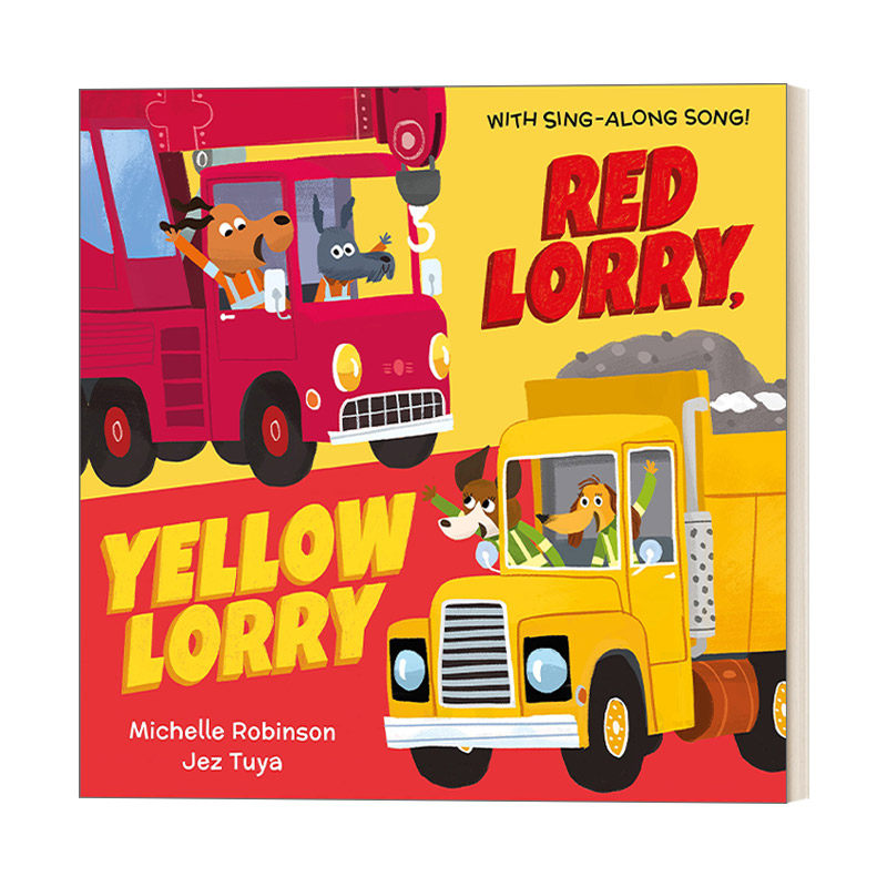 yellow lorry 红色货车,黄色货车 罗森爷爷 儿童绘本 英文版 进口英语