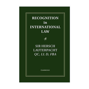 承认 书籍 进口英语原版 英文版 赫希·劳特派特 国际法上 Law International Recognition 英文原版