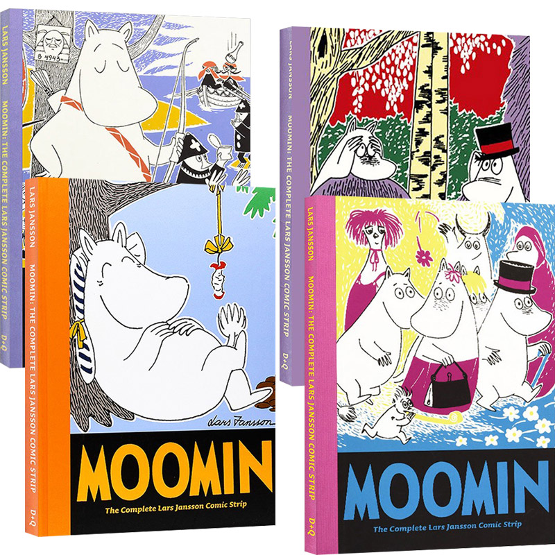 英文原版 Moomin Book The Complete Tove Jansson Comic Strip 姆明谷漫画7-10册 精装收藏 英文版 进口英语原版书籍