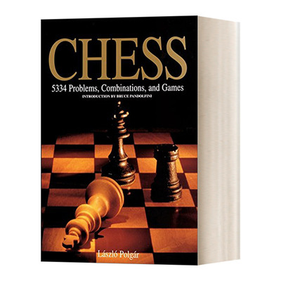 英文原版 Chess 波尔加5334习题集 国际象棋入门教程 英文版 进口英语原版书籍