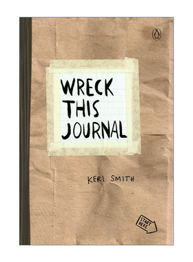 英文原版 Wreck This Journal Paper bag Expanded Edition 做了这本书 纸袋扩充版 创新从破坏开始 英文版 进口英语原版书籍