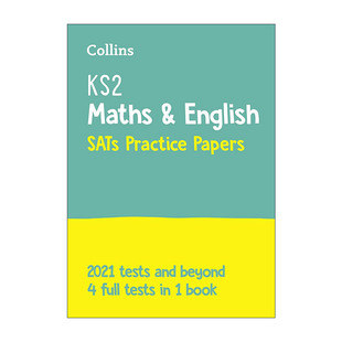 SATs 英文原版 进口英语原版 英文版 Papers Collins 柯林斯小学数学英语练习卷 and Practice Maths English 4套完整试题 书籍 KS2
