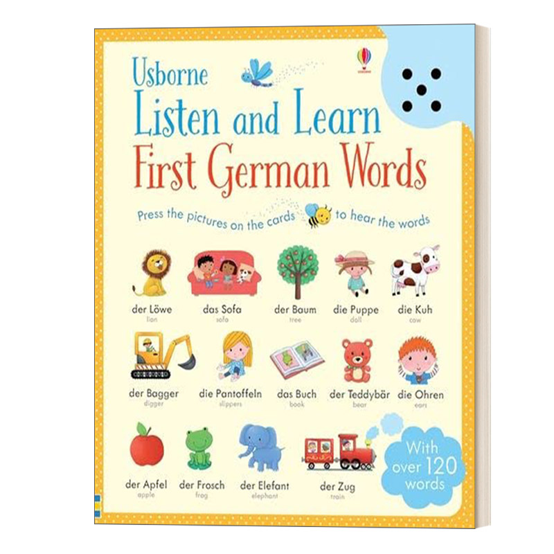 英文原版 Listen and Learn First German Words 听与学 德语单词 精装 英文版 进口英语原版书籍
