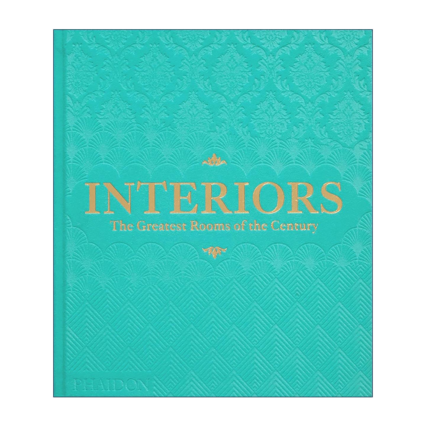 英文原版 Interiors 室内设计 本世纪室内设计精选 超过400件图示案例 天蓝绒面封面版 精装 英文版 进口英语原版书籍