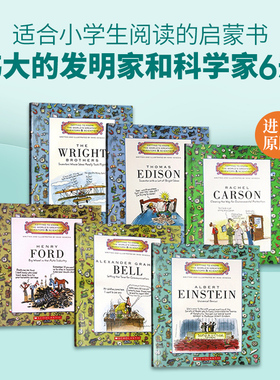 伟大的发明家和科学家6本套装英文原版 Getting to Know the World's Greatest Inventors and Scientists 英文版人物传记爱因斯坦