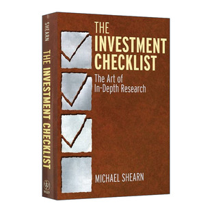 Checklist 股票基本面分析清单 进口英语原版 The 书籍 英文版 Investment 底部与头部 英文原版 精准研判股价