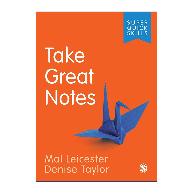 英文原版 Take Great Notes 如何高效做学术笔记 SAGE学术技能入门系列 英美大学本科生学术指南 英文版 进口英语原版书籍