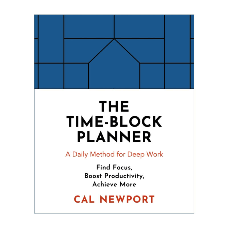 英文原版 The Time-Block Planner 时间分块手帐本 高效管理时间 卡尔·纽坡特 英文版 进口英语原版书籍