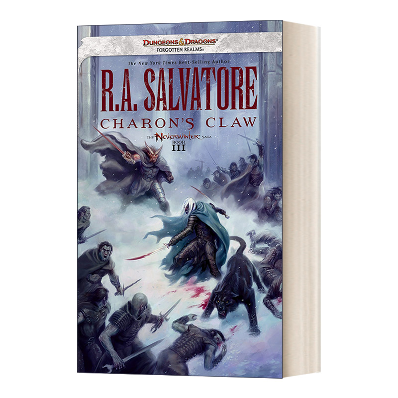 英文原版 Charon's Claw Legend of Drizzt Neverwinter Saga  Book 3 龙与地下城 无冬城系列3 查荣之爪 英文版 进口英语原版书籍