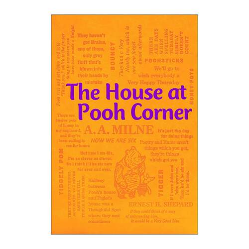 英文原版 The House at Pooh Corner 小熊维尼和老灰驴的家 软精装皮质封面词云经典 Word Cloud Classics 英文版 进口英语原版书
