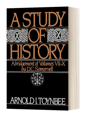 英文原版 A Study of History Volume II Abridgement of Volumes VII-X 历史研究 第二卷 缩写卷7-10 英文版 进口英语原版书籍