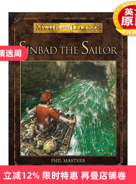 英文原版 Sinbad the Sailor 水手辛巴达 彩色插画 神话传说再现系列 英文版 进口英语原版书籍