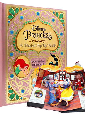 英文原版 精装 迪士尼公主魔法立体书：一个神奇的立体世界Disney Princess：A Magical Pop-Up World迪斯尼 进口英语童书绘本