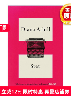 英文原版 Stet 原句保留 戴安娜·阿西尔编辑生涯回忆录 英文版 进口英语原版书籍