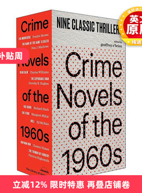 英文原版 Crime Novels of the 1960s 经典犯罪小说集 2册盒装套装 精装美国文库 英文版 进口英语原版书籍