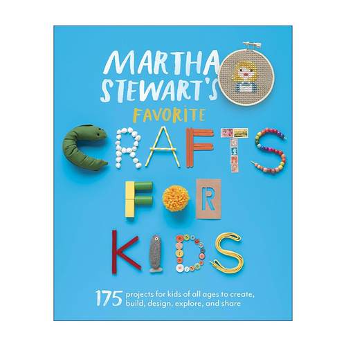 英文原版 Martha Stewart's Favorite Crafts for Kids 家政女王玛莎·斯图尔特给孩子的手工艺品制作指南 亲子互动活动书 英文版