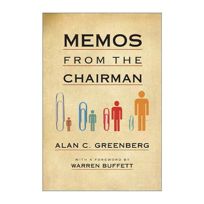英文原版 Memos from the Chairman 老板备忘录 前贝尔斯登CEO兼董事长Alan C Greenberg 巴菲特阅读书单 英文版 进口英语原版书籍