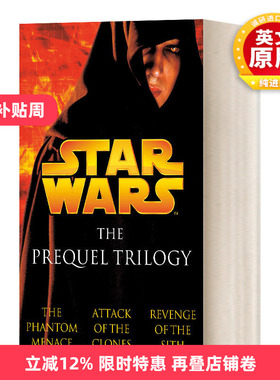 英文原版小说 Star Wars The Prequel Trilogy Episodes I II & III 星球大战前传三部 英文版 进口英语原版书籍