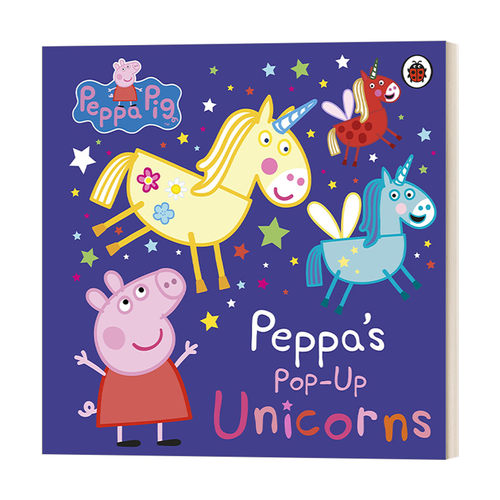 英文原版 Peppa Pig Peppa’s Pop-Up Unicorns 小猪佩奇的独角兽立体书 大开本机关书 英文版 进口英语原版书籍