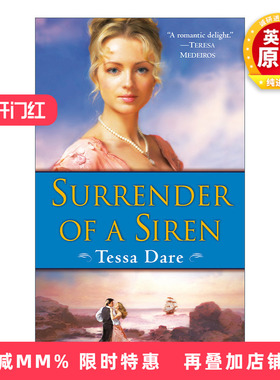 英文原版 Surrender of a Siren 流浪女郎三部曲2 投降的塞壬 历史浪漫小说 Tessa Dare 英文版 进口英语原版书籍