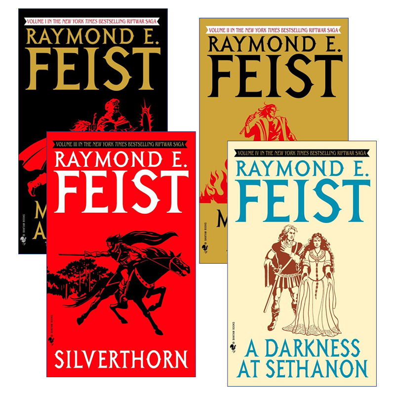 英文原版小说 Riftwar Cycle The Riftwar Saga 魔法圣战系列4册 时空裂隙之战 奇幻小说 Raymond E. Feist 英文版 进口原版书籍