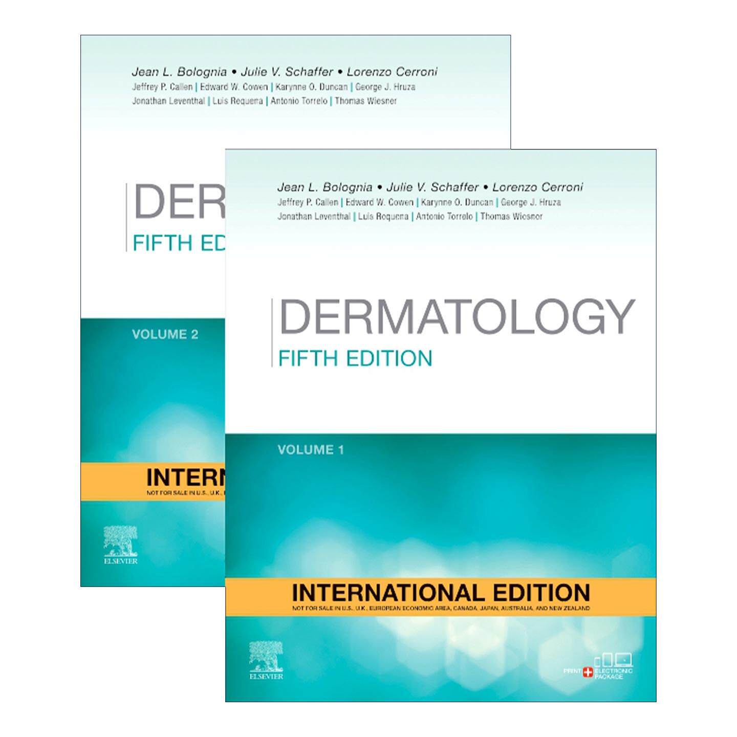 英文原版 Dermatology 5th Edition 皮肤病学综合指南 两册套装 第五版 Jean L. Bolognia等 英文版 进口英语原版书籍